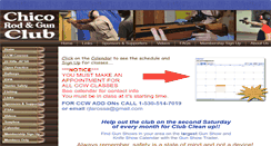 Desktop Screenshot of chicogunclub.org